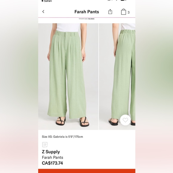 Z SUPPLY FARAH LINEN BLEND PANT - Picture 11 of 12